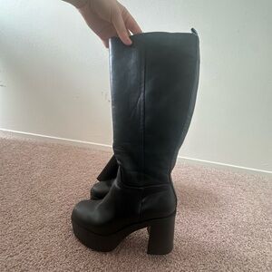 Madden Girl Black Heeled Boots
